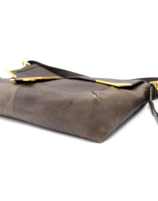 Fendi Baguette Maxi Pelle Tortora