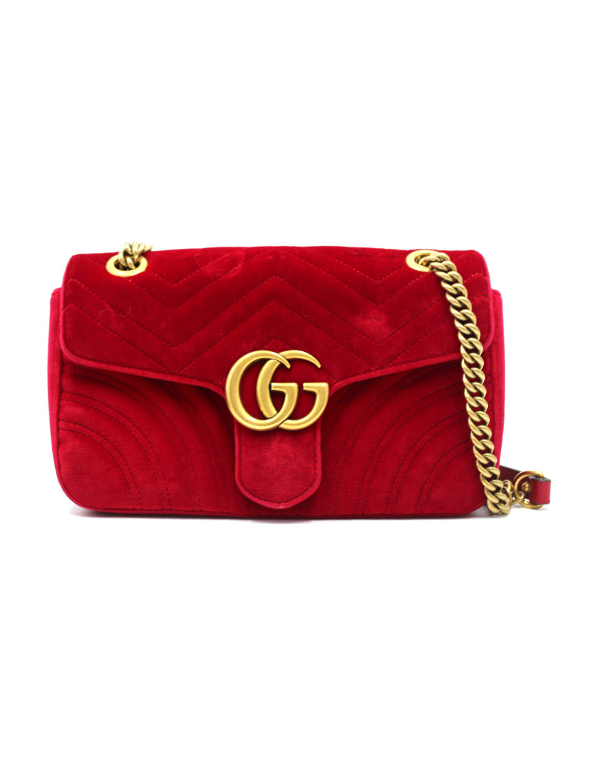 Gucci Marmont Velluto Rosso