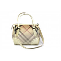 Burberry Shopping Pelle Bianca