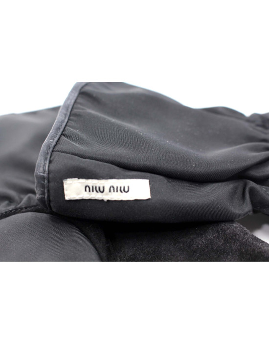 Miu Miu Guanti Nylon Nero