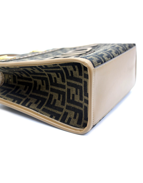 Fendi Sunshine Small Jacquard FF 19 Marrone