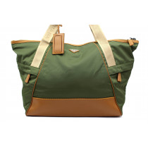 Prada Borsa da Viaggio Nylon Verde