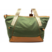 Prada Borsa da Viaggio Nylon Verde