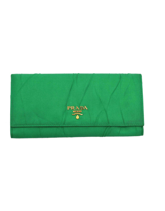 Prada Portafoglio Raso Verde