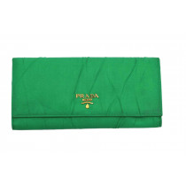 Prada Portafoglio Raso Verde