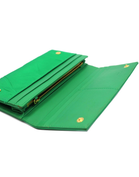 Prada Portafoglio Raso Verde