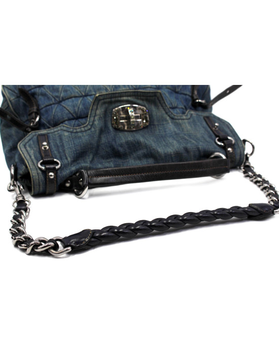 Miu Miu Shopping Denim Blu
