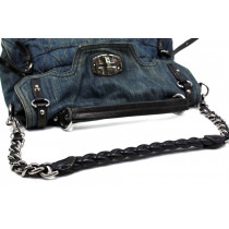 Miu Miu Shopping Denim Blu