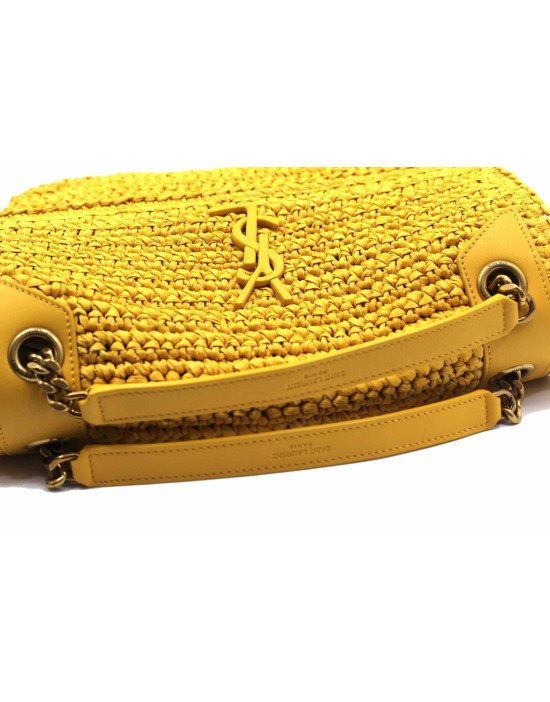 Saint Laurent Niki Medium Rafia