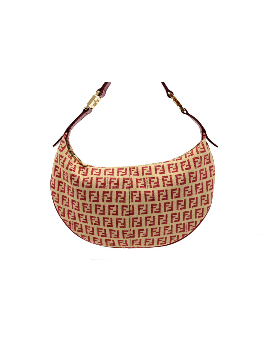 Fendi Hobo Zucca Beige e Rossa