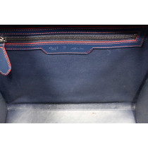 Celine Luggage Pelle Blu e Rossa