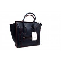 Celine Luggage Pelle Blu e Rossa