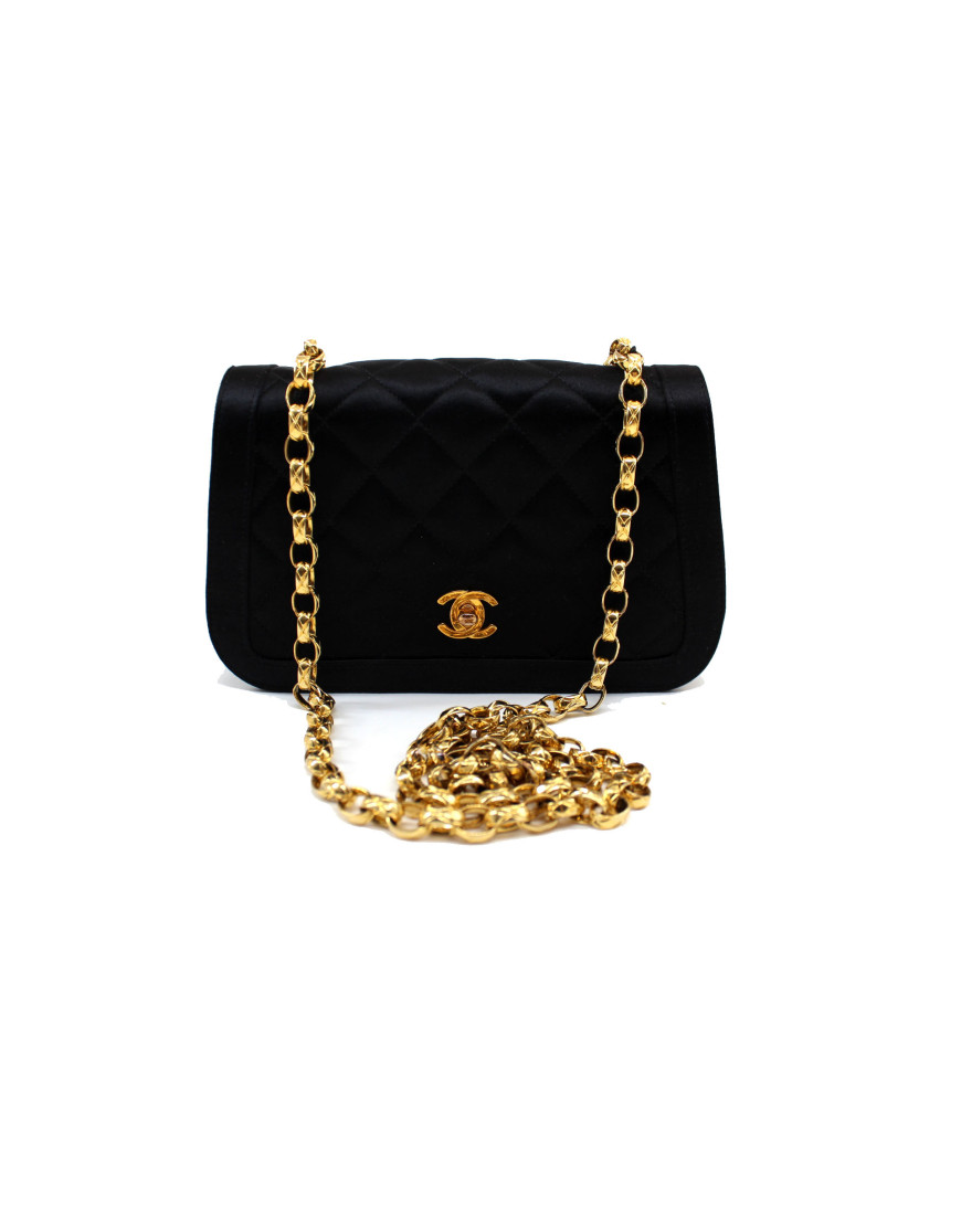 Chanel Vintage Raso di Seta Nero