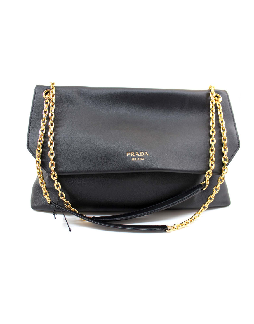 Prada Shopping Pelle Nera