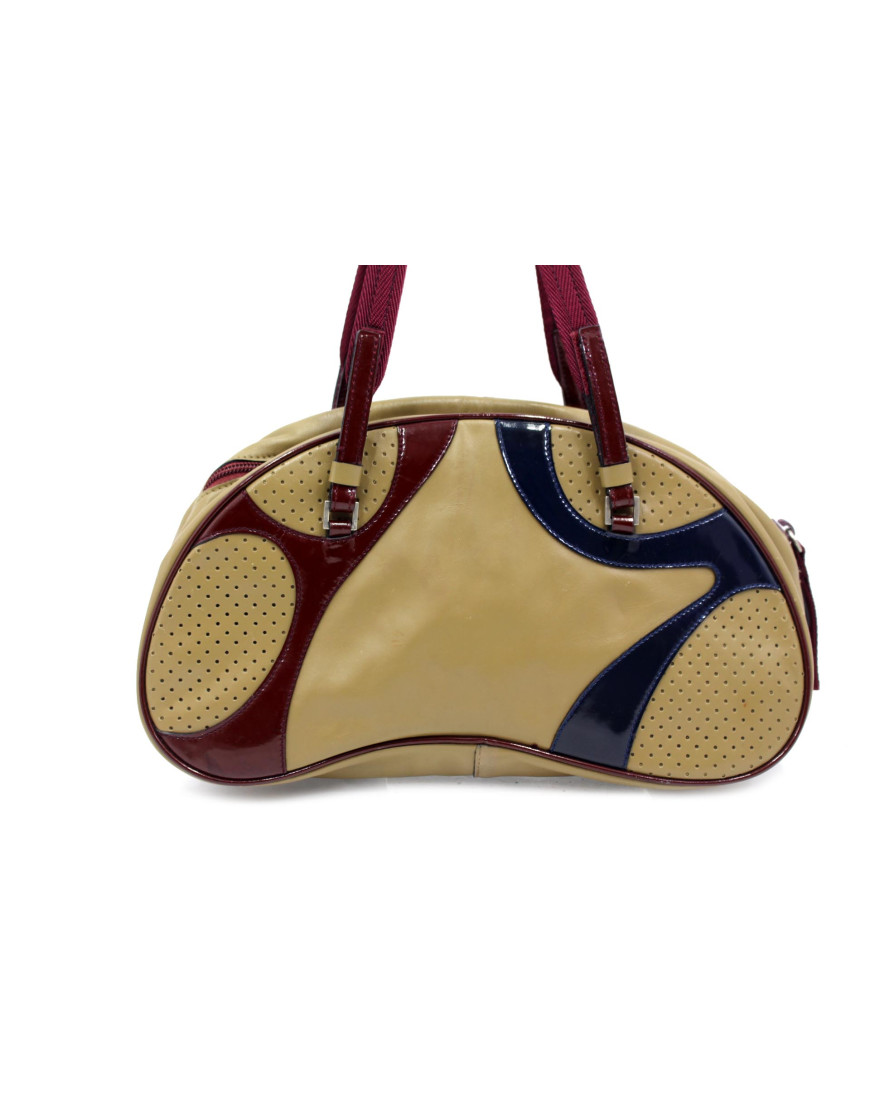 Prada Bowling Pelle Marrone