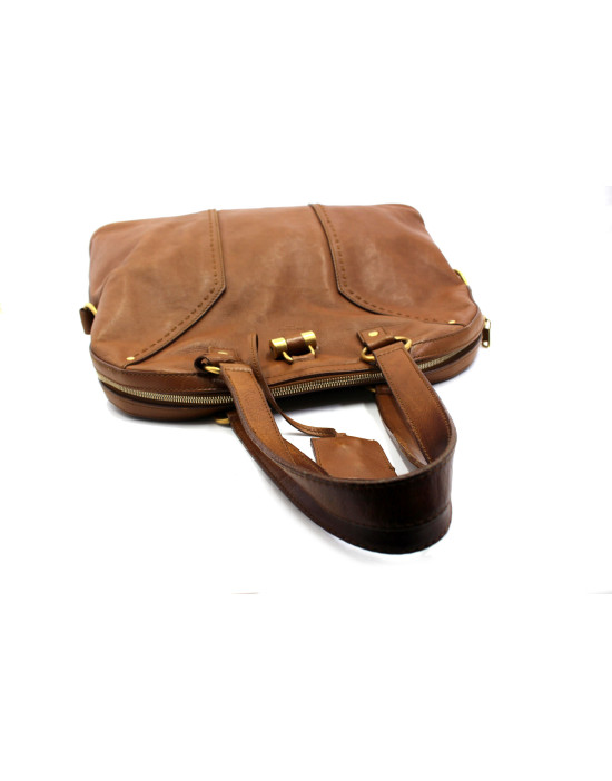 Saint Laurent Muse Pelle Marrone