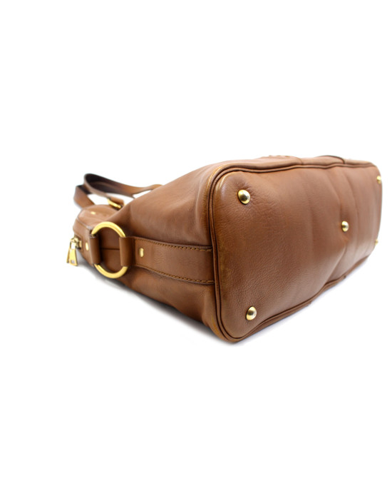 Saint Laurent Muse Pelle Marrone