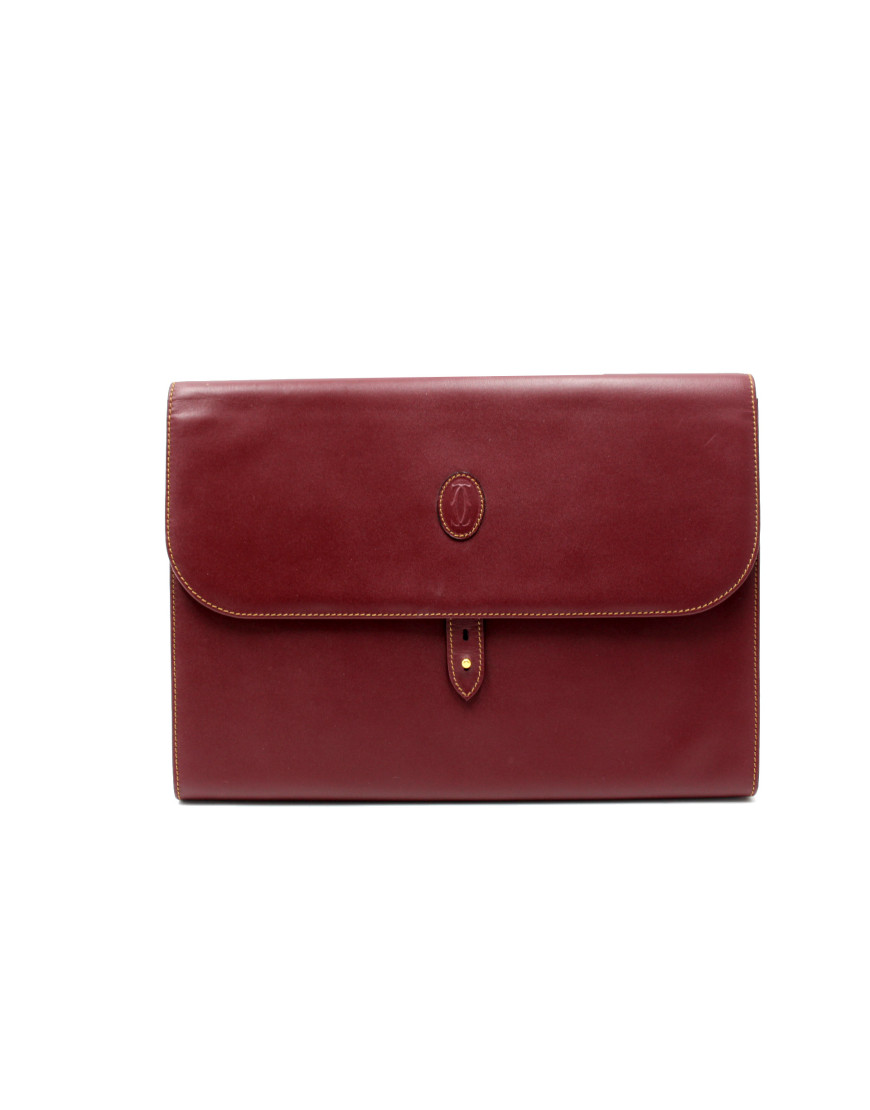 Cartier Cartella Pelle Bordeaux