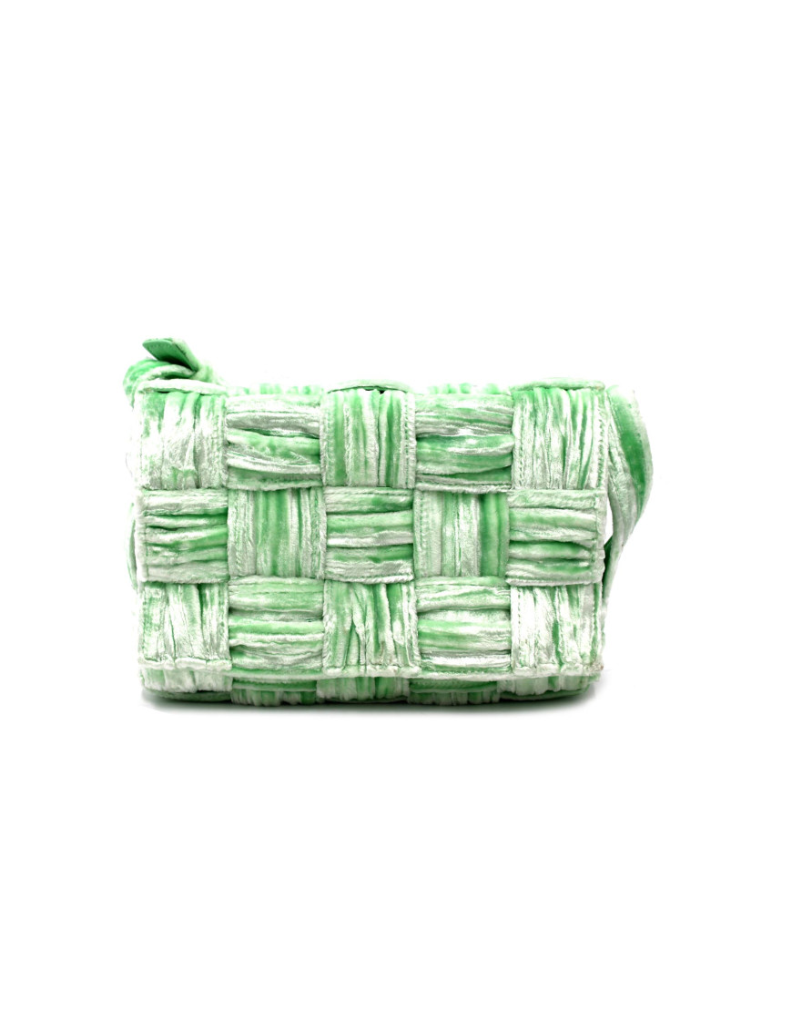 Bottega Veneta Cassette Cross Body Stoffa Verde