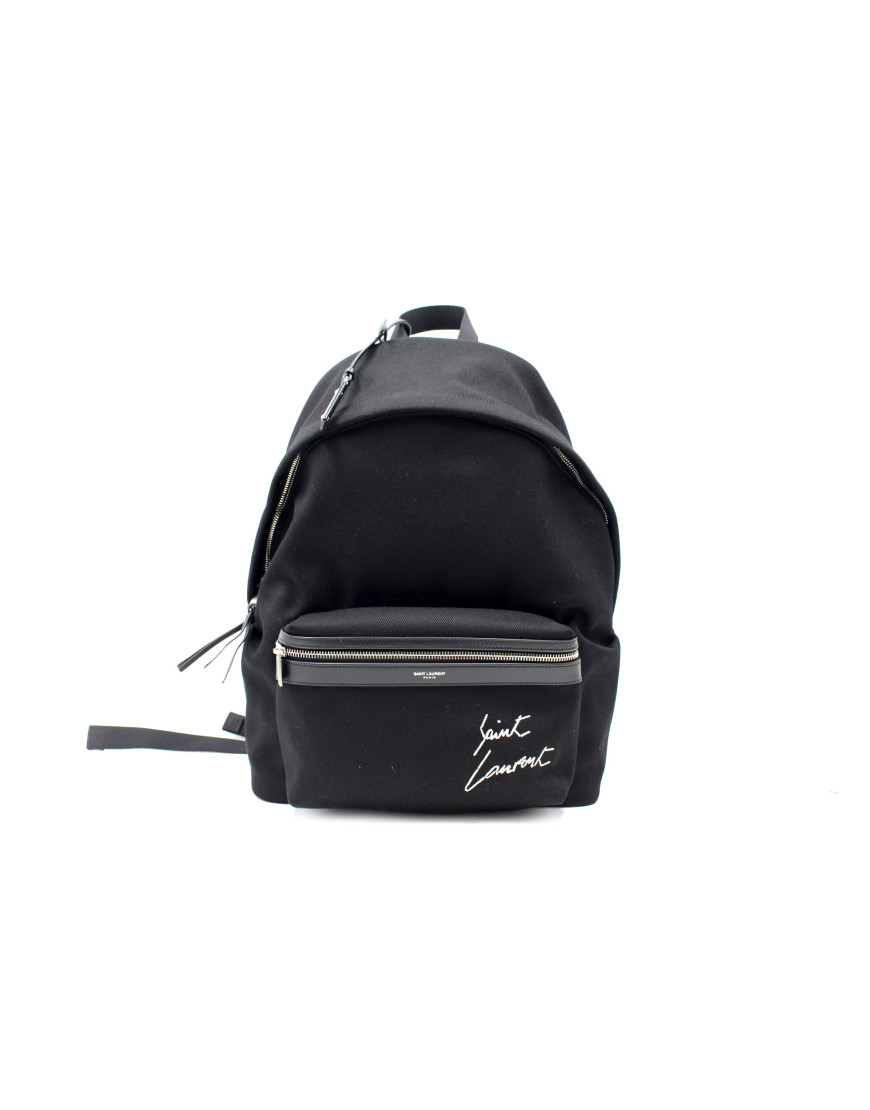 Saint Laurent Zaino City Tela Nera