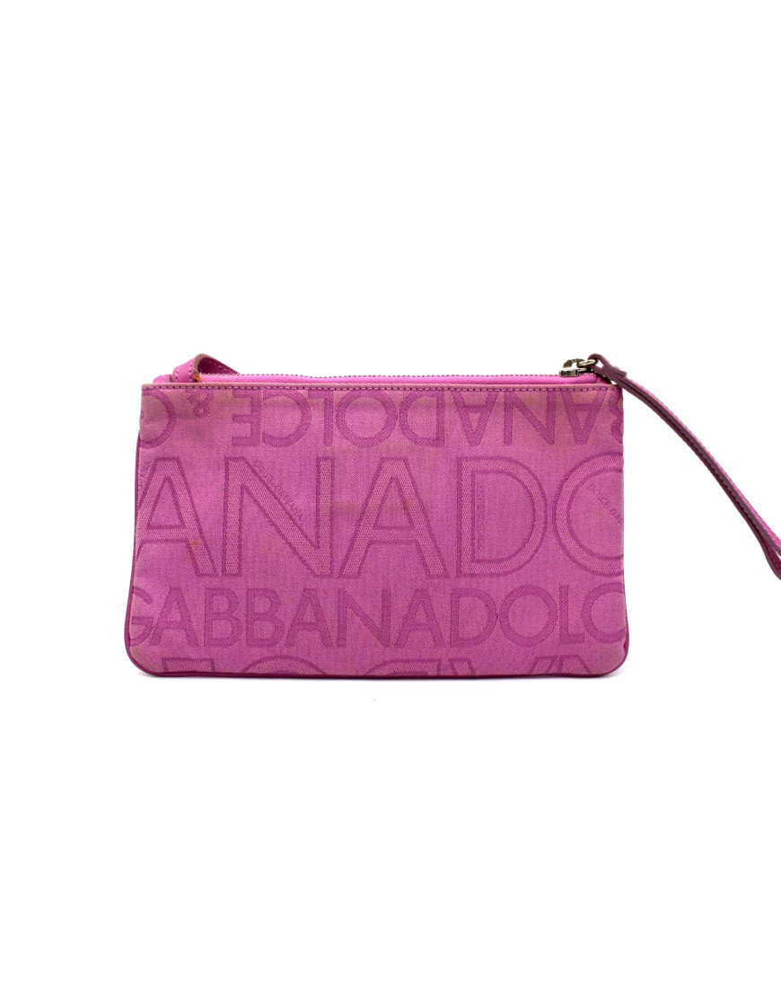 Dolce & Gabbana Pochette Tela Rosa