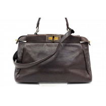 Fendi Peekaboo Vintage Pelle Marrone