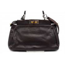 Fendi Peekaboo Vintage Pelle Marrone