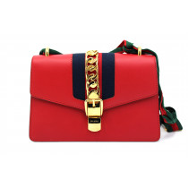 Gucci Silvye Pelle Rossa