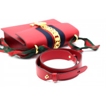 Gucci Silvye Pelle Rossa