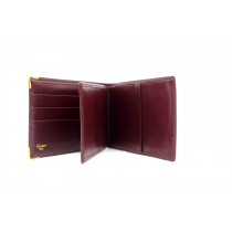 Cartier Portafoglio Pelle Bordeaux