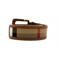 Burberry Cintura Check e Pelle