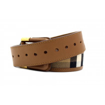 Burberry Cintura Check e Pelle