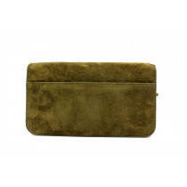 Saint Laurent Pochette Camoscio Verde