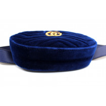 Gucci Marsupio Marmont Velluto Blu