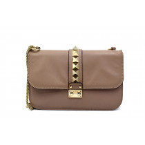 Valentino Shoulder Bag Spike Pelle Nude