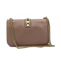 Valentino Shoulder Bag Spike Pelle Nude