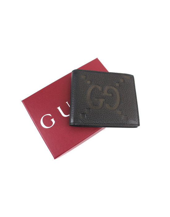 Gucci Portafoglio Pelle Jumbo GG Nera