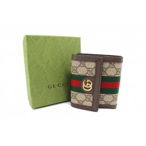 Gucci Portafoglio Ophidia GG Beige