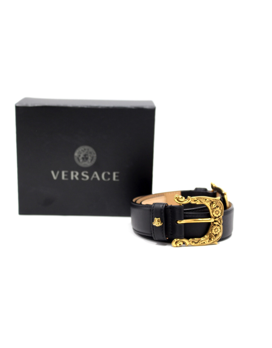 Versace Cintura Pelle Nera