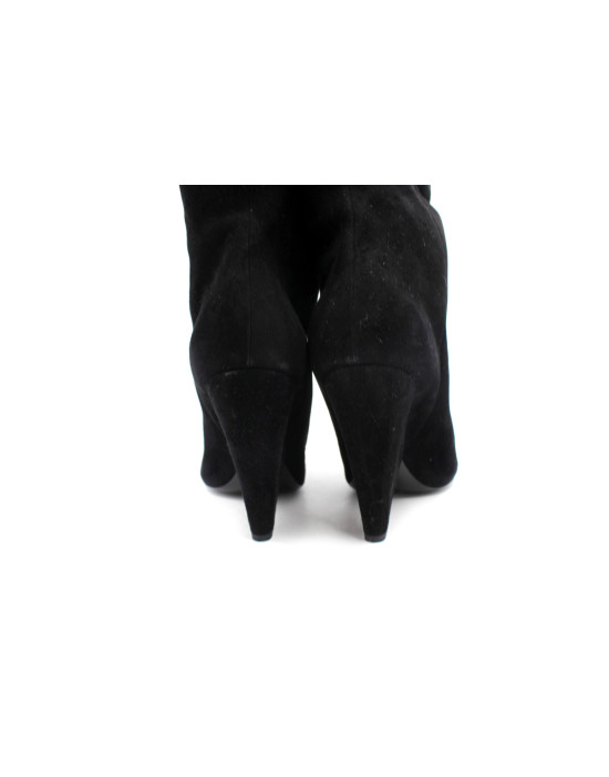 Saint Laurent Stivali Scamosciato Nero