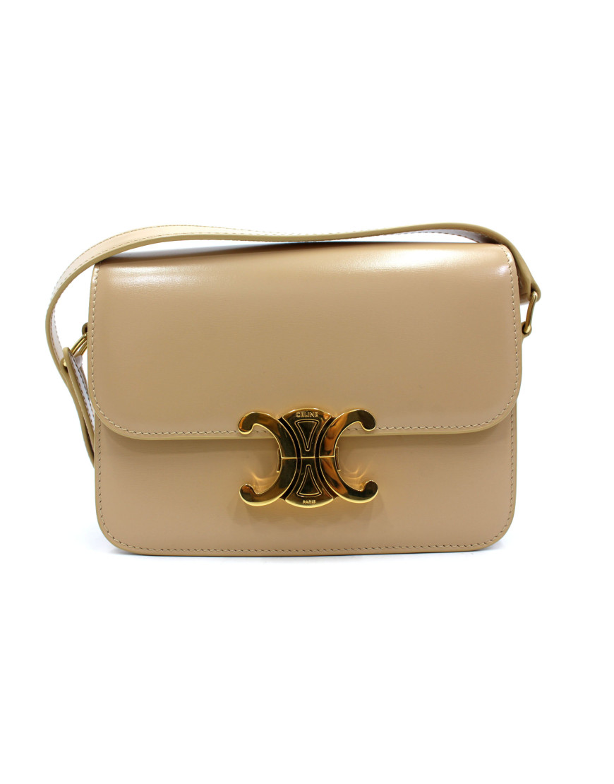 Celine Triomphe Pelle Beige