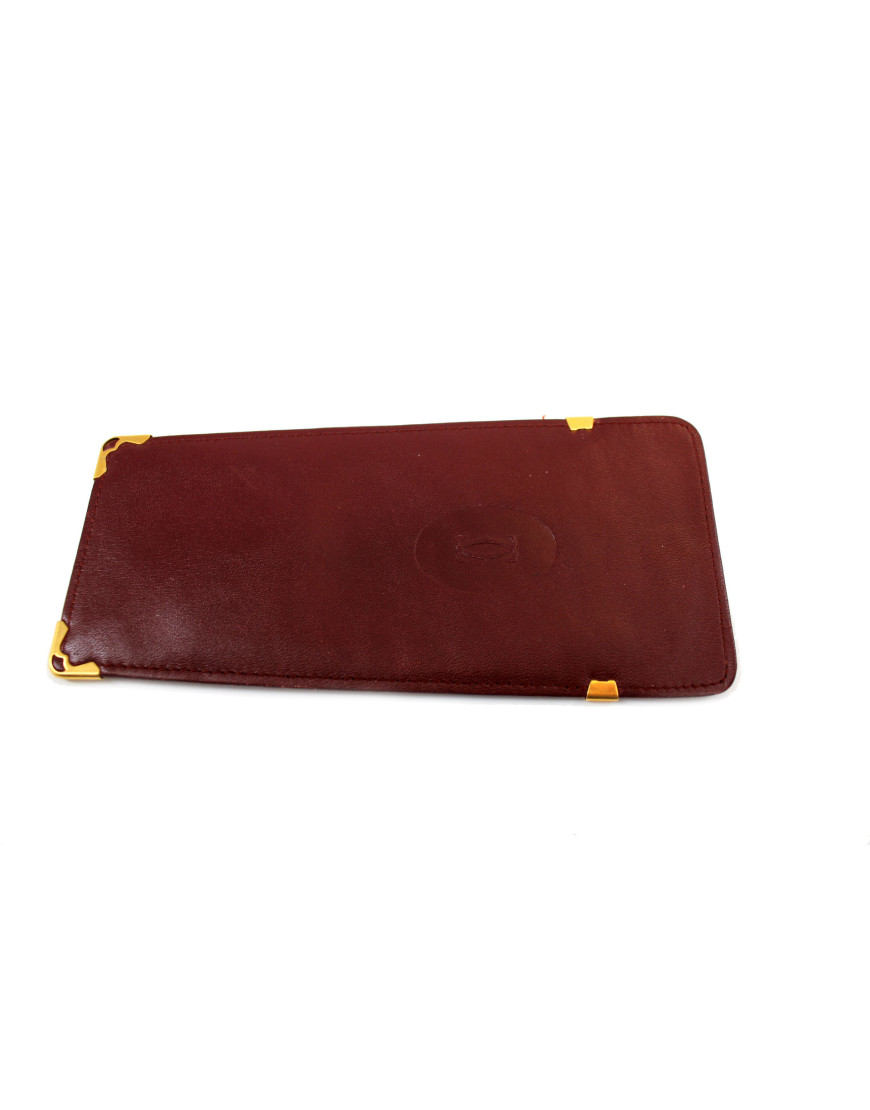 Cartier Portaocchiali Pelle Bordeaux