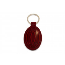 Cartier Portachiavi Pelle Bordeaux