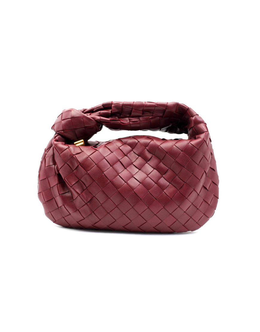 Bottega Veneta Jodie Mini Pelle Bordeaux