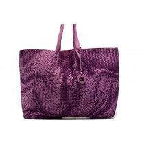 Bottega Veneta Tote Intrecciolusion Nylon Viola