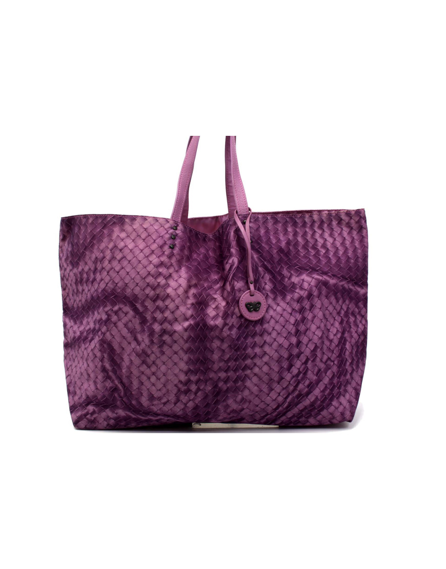 Bottega Veneta Tote Intrecciolusion Nylon Viola