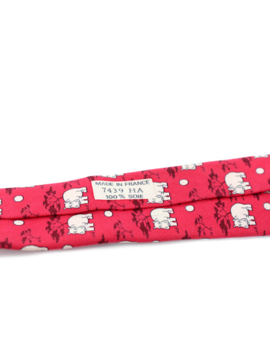 Hermes Cravatta Seta Rossa