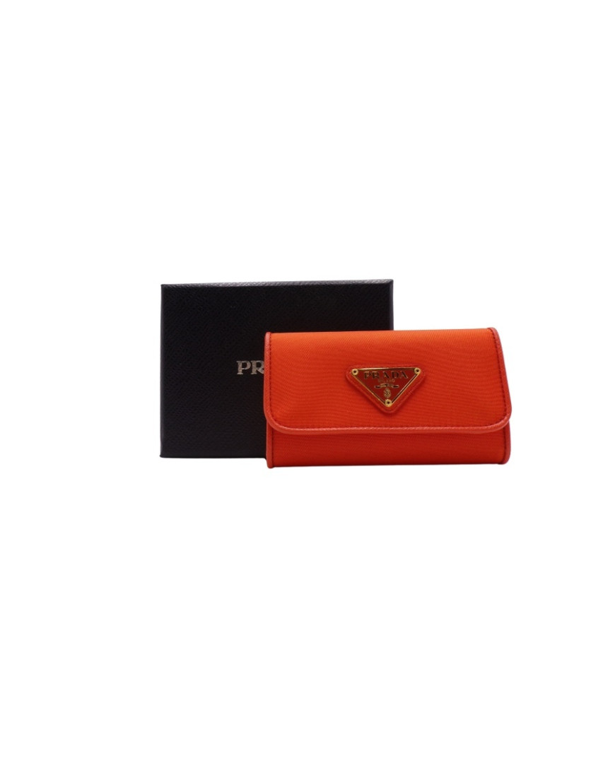 Prada Portachiavi Re-Nylon Paprika