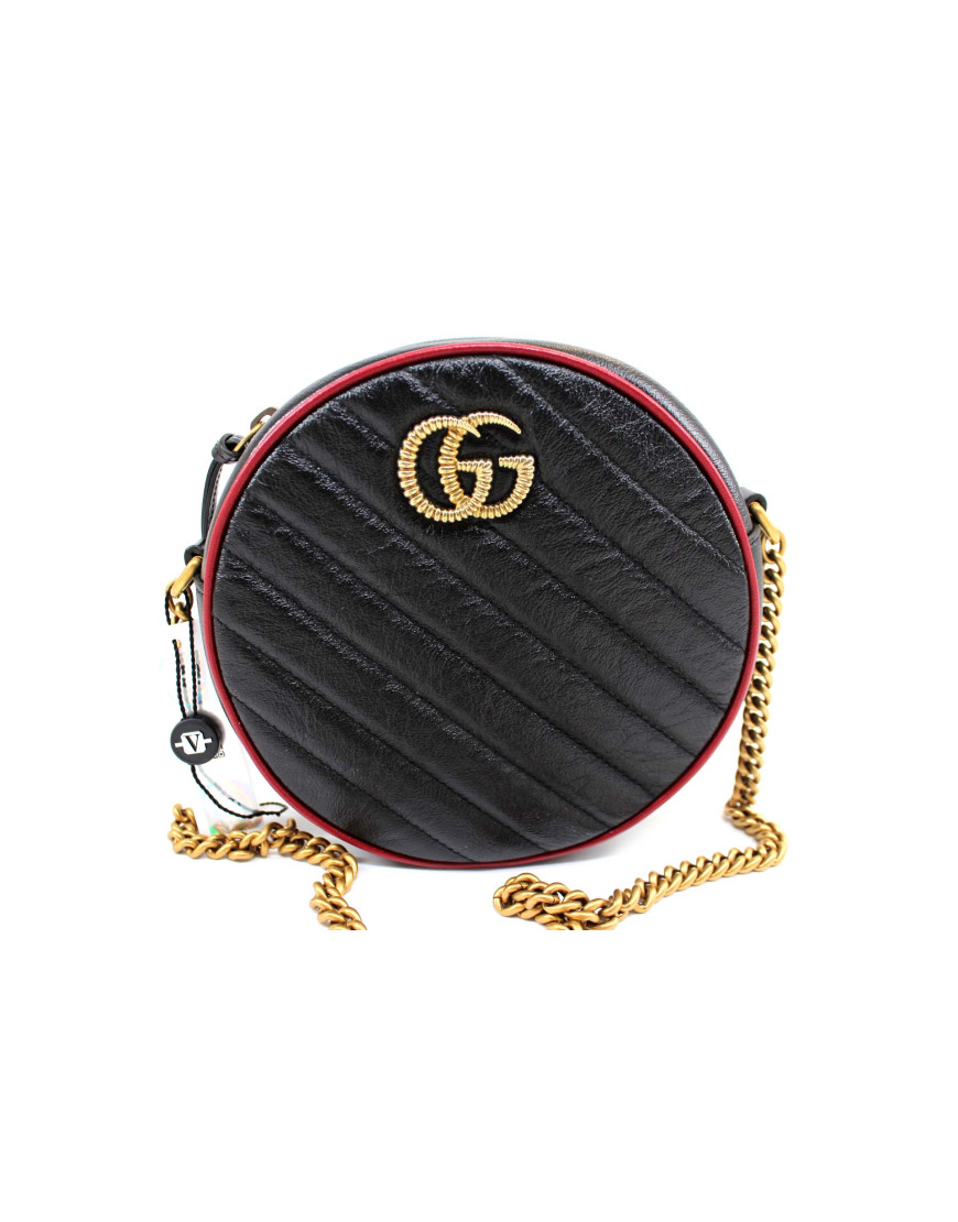 Gucci Round Pelle Nera