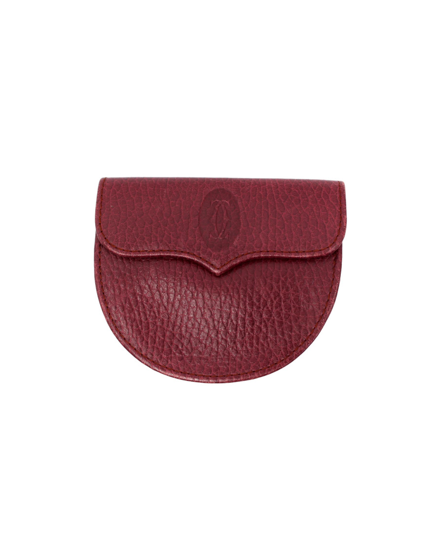 Cartier Portamonete Pelle Bordeaux